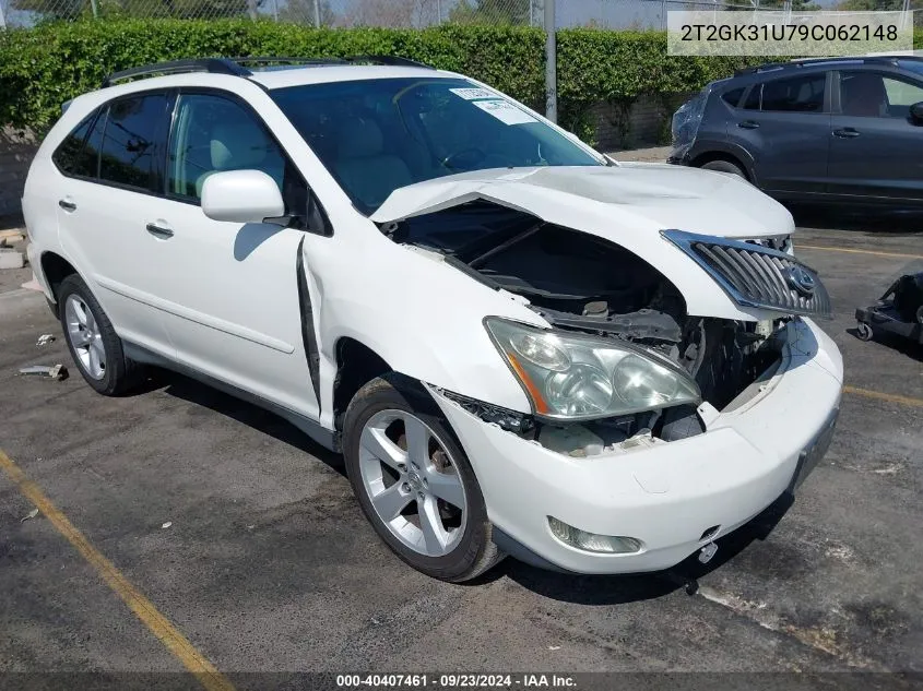 2009 Lexus Rx 350 VIN: 2T2GK31U79C062148 Lot: 40407461