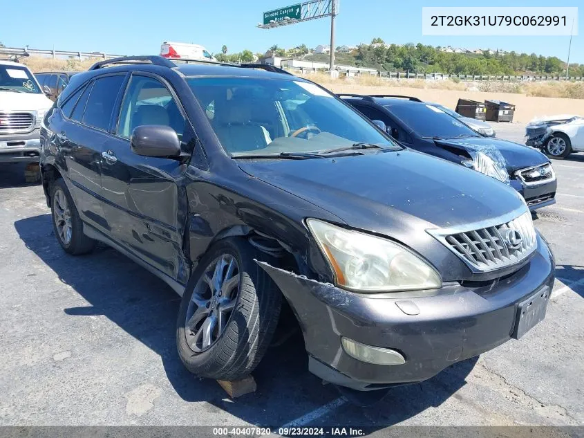 2009 Lexus Rx 350 VIN: 2T2GK31U79C062991 Lot: 40407820