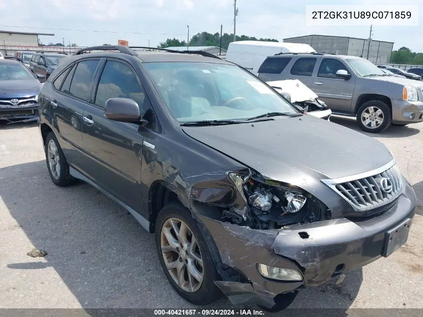 2009 Lexus Rx 350 350 VIN: 2T2GK31U89C071859 Lot: 40421657