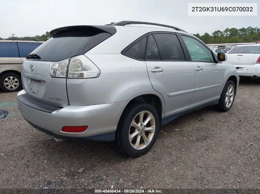 2009 Lexus Rx 350 350 VIN: 2T2GK31U69C070032 Lot: 40450434