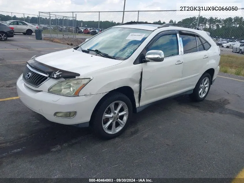 2009 Lexus Rx 350 VIN: 2T2GK31UX9C066050 Lot: 40464903