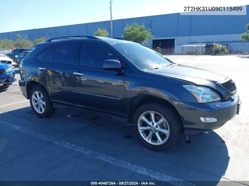 2T2HK31U09C115499 2009 Lexus Rx 350