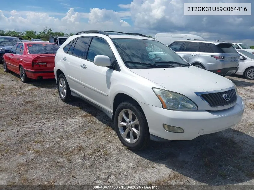 2009 Lexus Rx 350 VIN: 2T2GK31U59C064416 Lot: 40477738