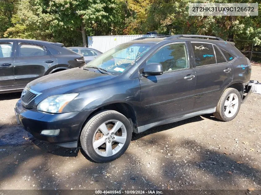 2009 Lexus Rx 350 VIN: 2T2HK31UX9C126672 Lot: 40485945