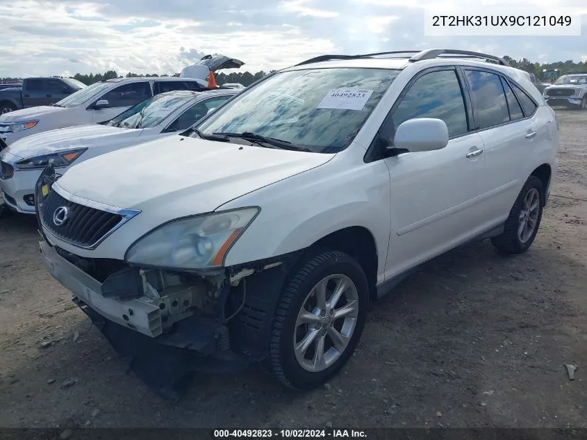 2009 Lexus Rx 350 VIN: 2T2HK31UX9C121049 Lot: 40492823