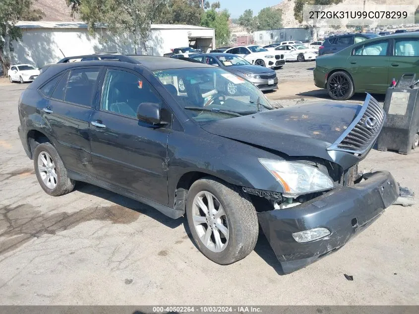 2009 Lexus Rx 350 VIN: 2T2GK31U99C078299 Lot: 40502264