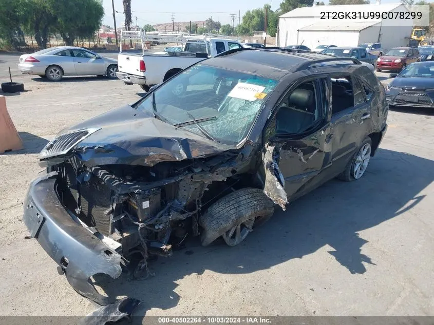 2009 Lexus Rx 350 VIN: 2T2GK31U99C078299 Lot: 40502264