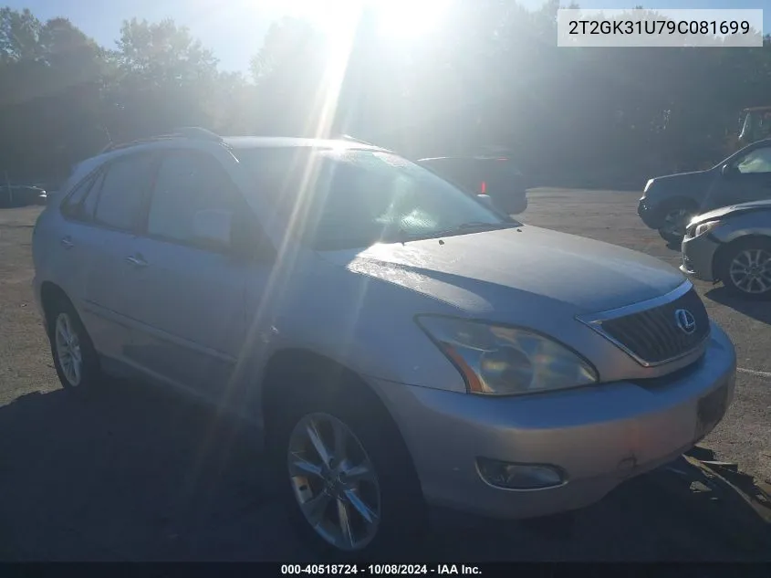 2009 Lexus Rx 350 VIN: 2T2GK31U79C081699 Lot: 40518724