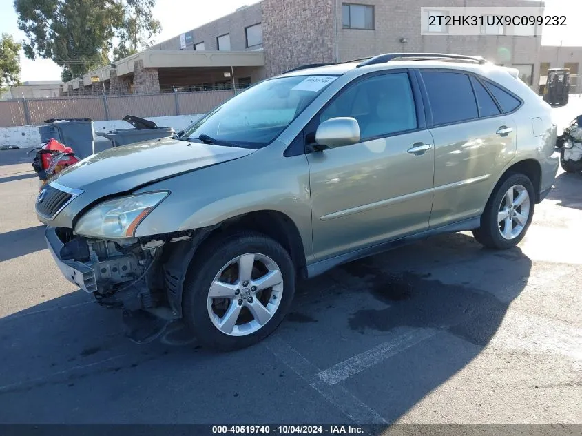 2T2HK31UX9C099232 2009 Lexus Rx 350