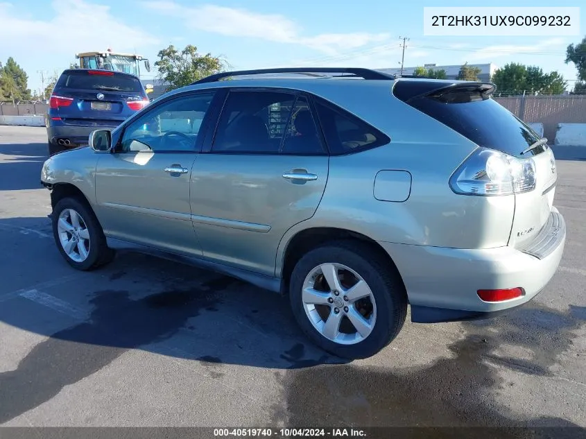 2009 Lexus Rx 350 VIN: 2T2HK31UX9C099232 Lot: 40519740