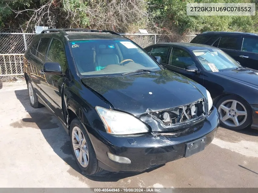 2009 Lexus Rx 350 350 VIN: 2T2GK31U69C078552 Lot: 40544945