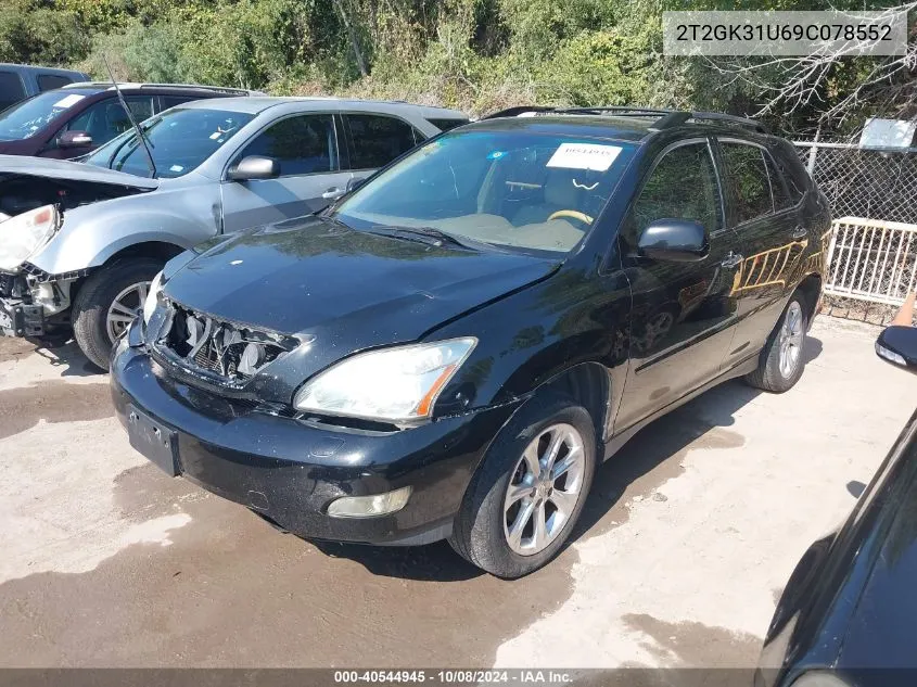 2009 Lexus Rx 350 350 VIN: 2T2GK31U69C078552 Lot: 40544945