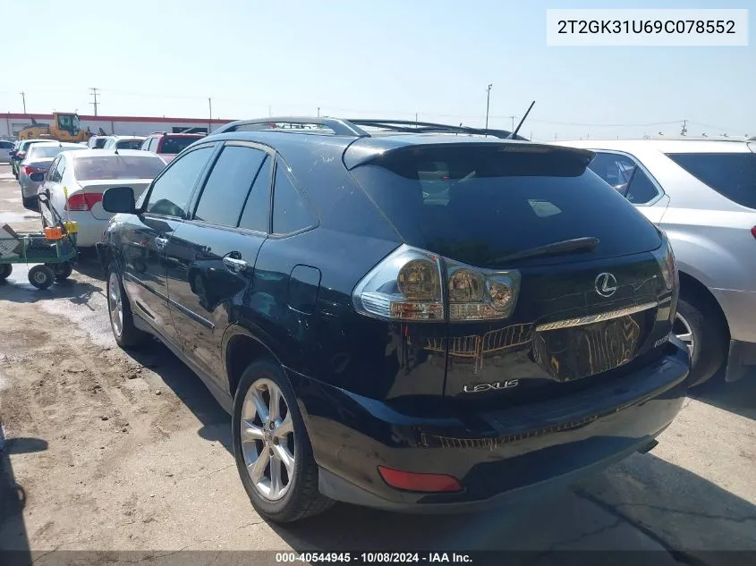 2009 Lexus Rx 350 350 VIN: 2T2GK31U69C078552 Lot: 40544945