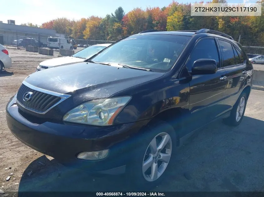 2009 Lexus Rx 350 VIN: 2T2HK31U29C117190 Lot: 40568874