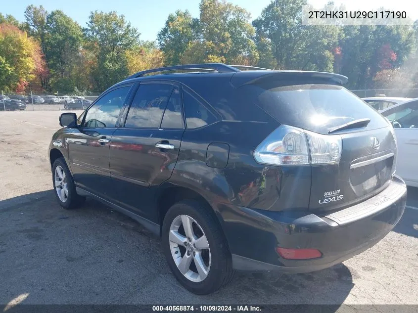 2009 Lexus Rx 350 VIN: 2T2HK31U29C117190 Lot: 40568874