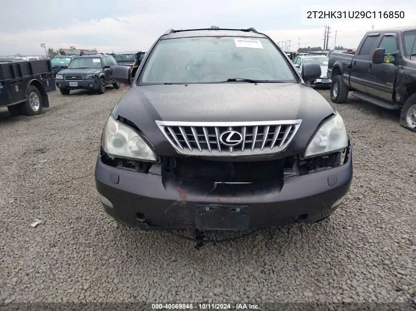 2009 Lexus Rx 350 350 VIN: 2T2HK31U29C116850 Lot: 40569848