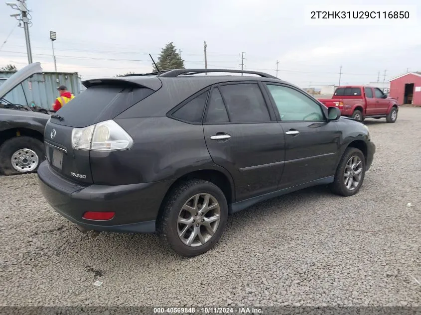 2009 Lexus Rx 350 350 VIN: 2T2HK31U29C116850 Lot: 40569848