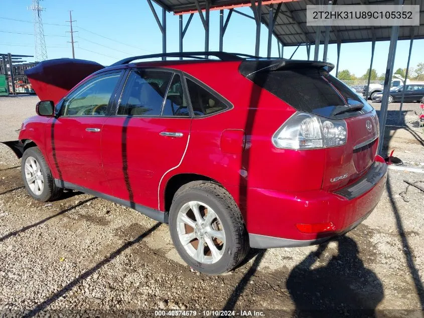 2009 Lexus Rx 350 VIN: 2T2HK31U89C105352 Lot: 40574679