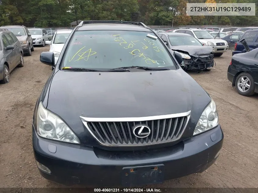 2009 Lexus Rx 350 VIN: 2T2HK31U19C129489 Lot: 40601231