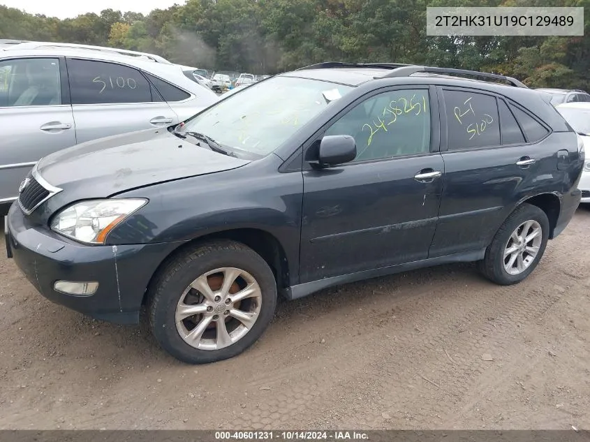 2009 Lexus Rx 350 VIN: 2T2HK31U19C129489 Lot: 40601231