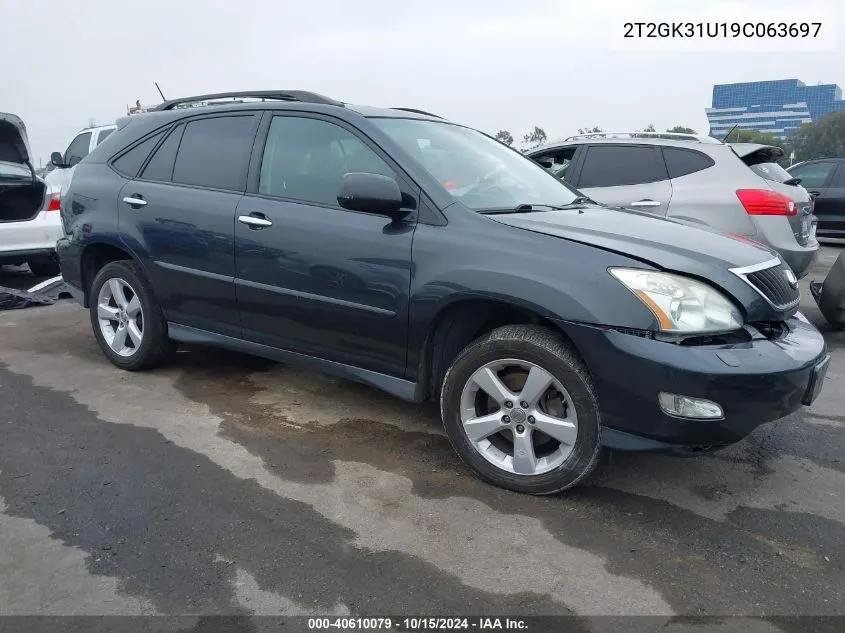 2009 Lexus Rx 350 VIN: 2T2GK31U19C063697 Lot: 40610079