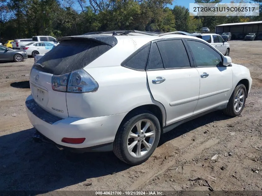 2009 Lexus Rx 350 VIN: 2T2GK31U19C062517 Lot: 40621700