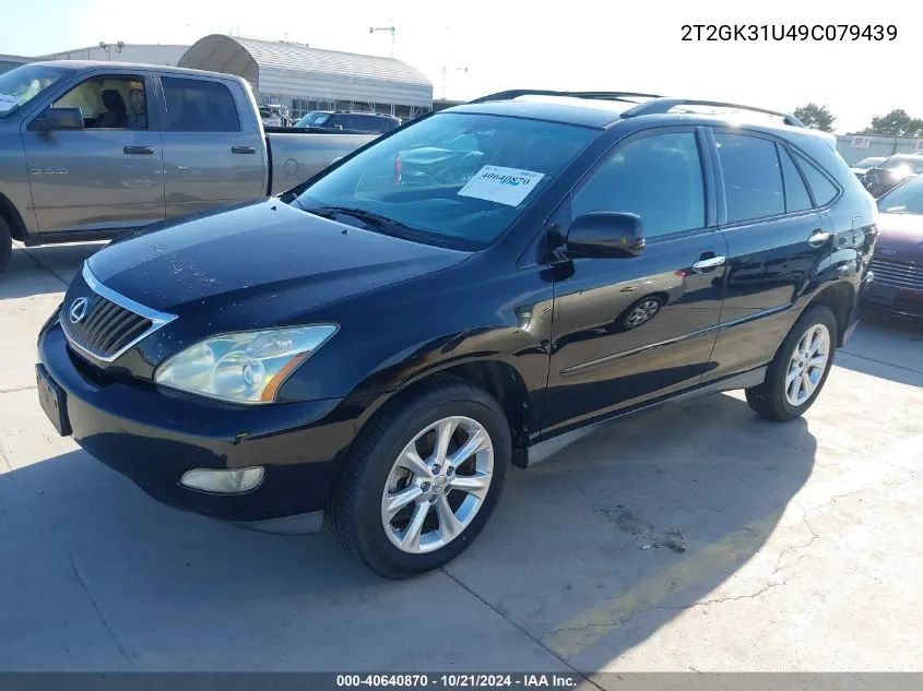 2009 Lexus Rx 350 VIN: 2T2GK31U49C079439 Lot: 40640870