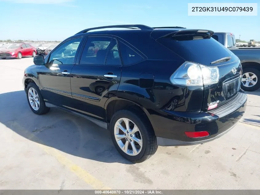 2009 Lexus Rx 350 VIN: 2T2GK31U49C079439 Lot: 40640870