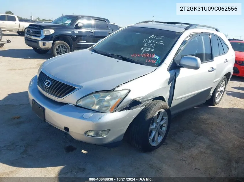 2009 Lexus Rx 350 VIN: 2T2GK31U09C062556 Lot: 40648838