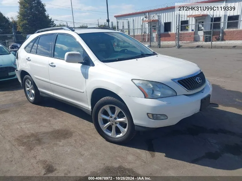 2009 Lexus Rx 350 VIN: 2T2HK31U99C119339 Lot: 40678972