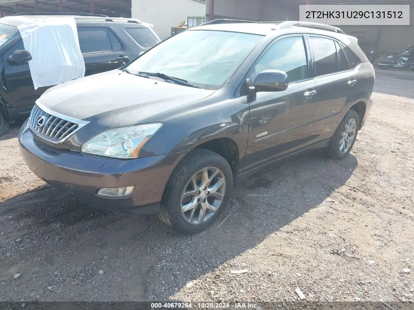 2009 Lexus Rx 350 VIN: 2T2HK31U29C131512 Lot: 40679264