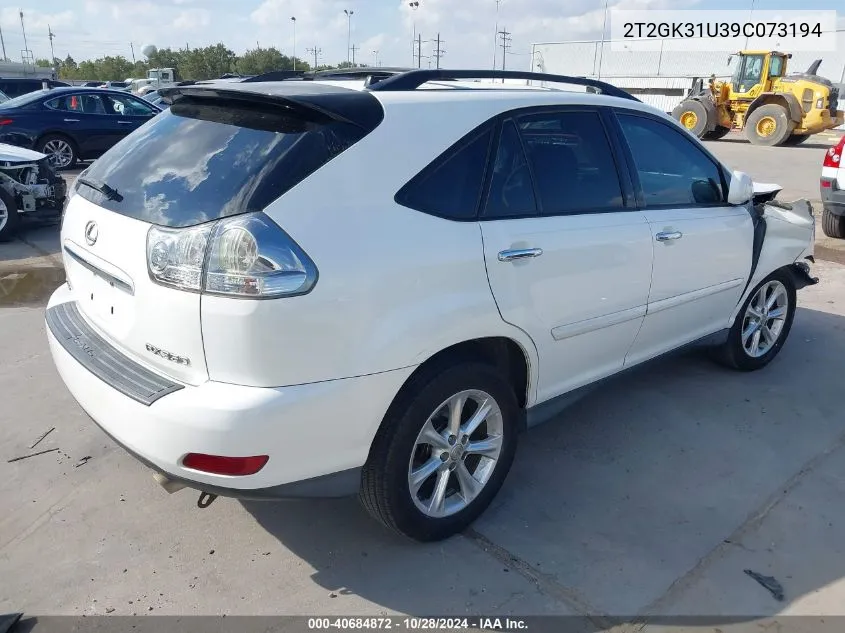 2009 Lexus Rx 350 VIN: 2T2GK31U39C073194 Lot: 40684872