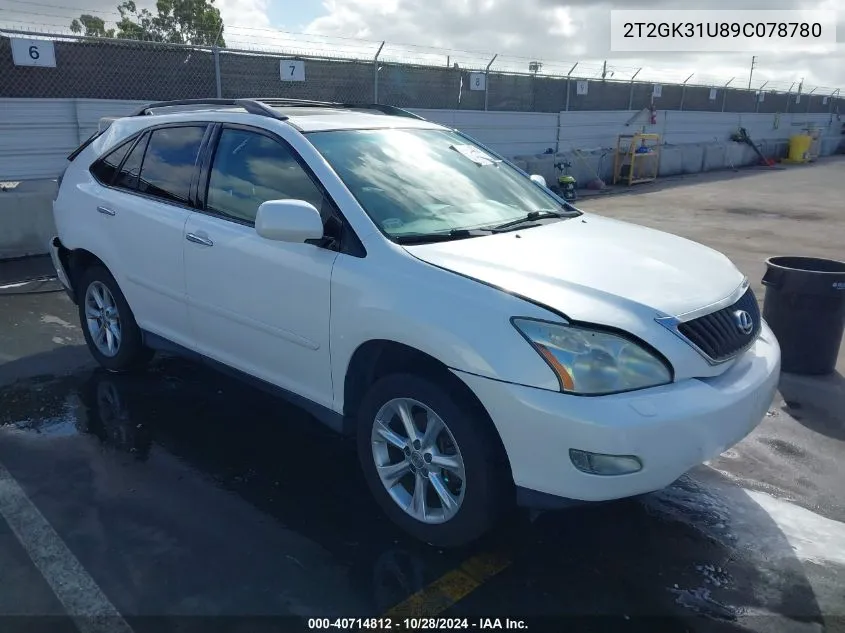 2009 Lexus Rx 350 VIN: 2T2GK31U89C078780 Lot: 40714812