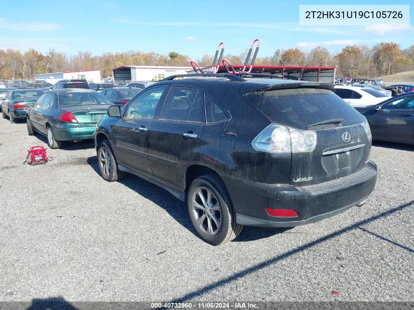 2009 Lexus Rx 350 350 VIN: 2T2HK31U19C105726 Lot: 40732960