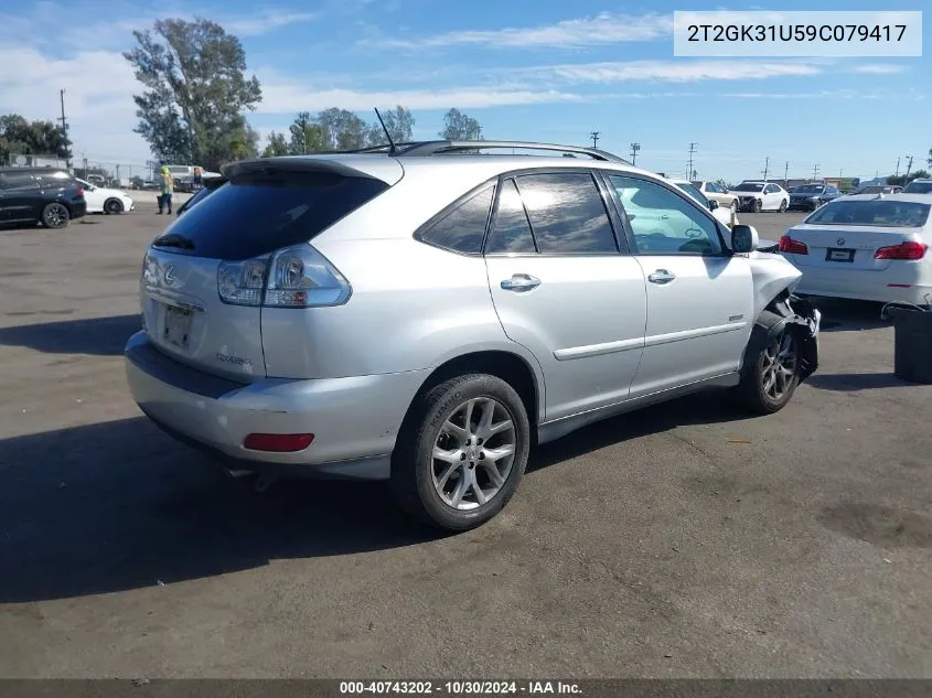 2009 Lexus Rx 350 VIN: 2T2GK31U59C079417 Lot: 40743202