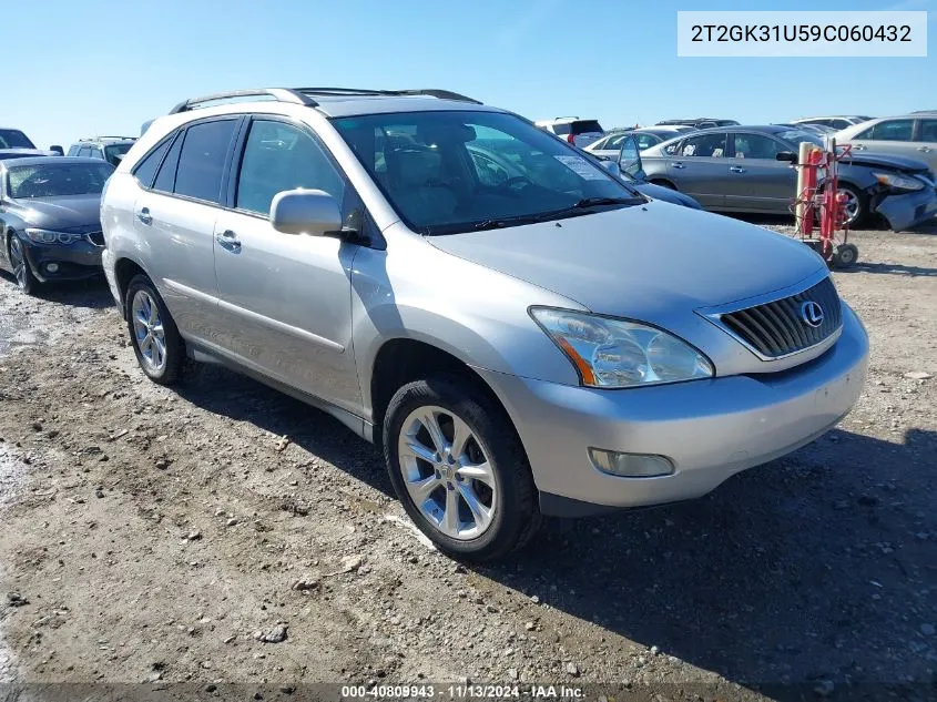 2009 Lexus Rx 350 VIN: 2T2GK31U59C060432 Lot: 40809943