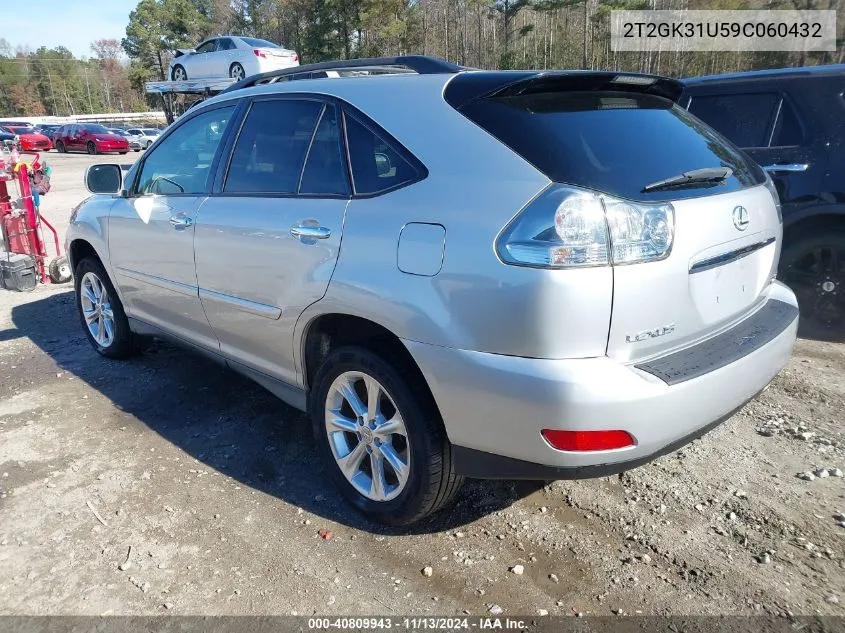 2009 Lexus Rx 350 VIN: 2T2GK31U59C060432 Lot: 40809943