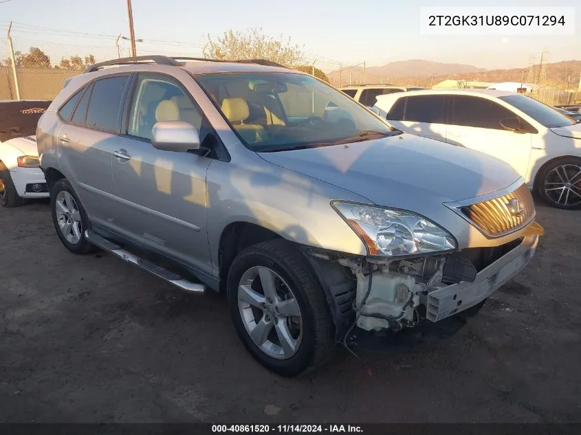 2009 Lexus Rx 350 VIN: 2T2GK31U89C071294 Lot: 40861520