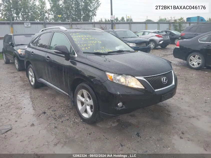 2T2BK1BAXAC046176 2010 Lexus Rx 350