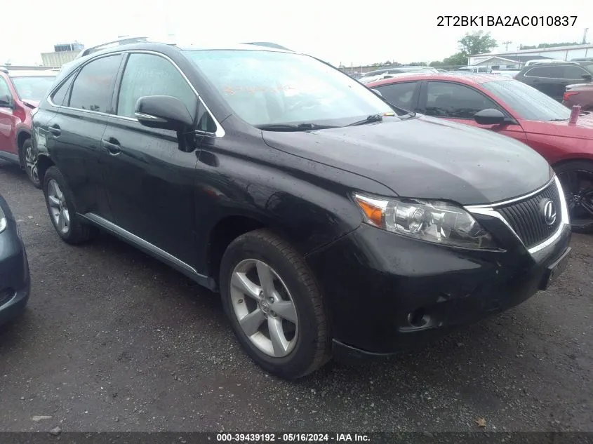 2T2BK1BA2AC010837 2010 Lexus Rx 350