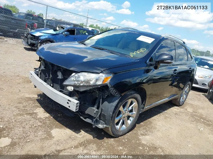 2010 Lexus Rx 350 VIN: 2T2BK1BA1AC061133 Lot: 39514841