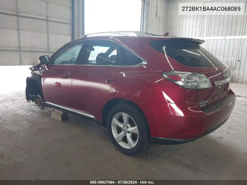 2T2BK1BA4AC068089 2010 Lexus Rx 350 350