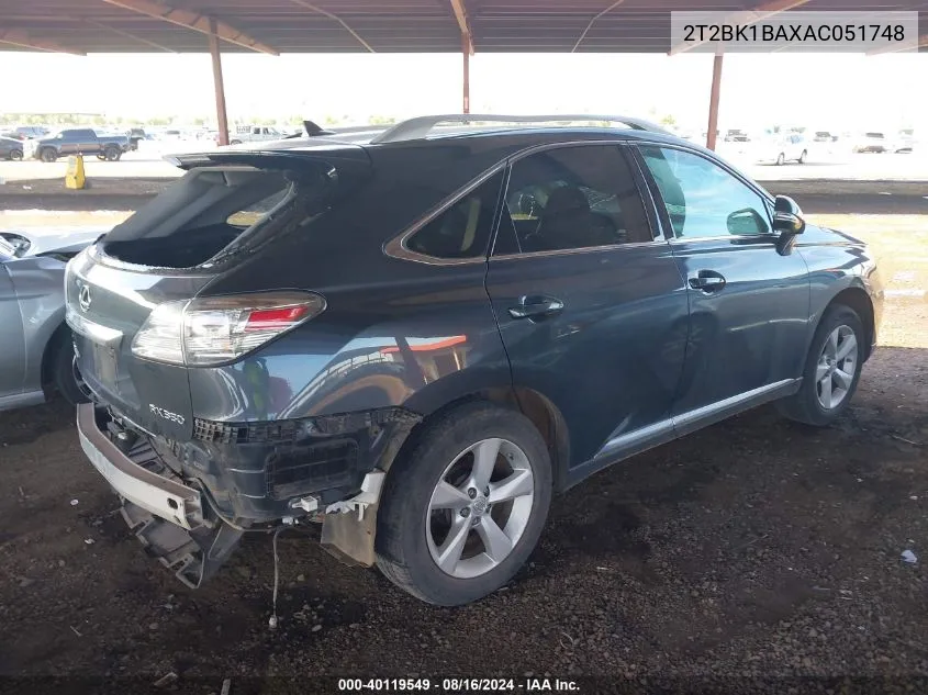 2T2BK1BAXAC051748 2010 Lexus Rx 350