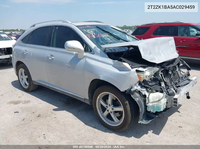 2010 Lexus Rx 350 VIN: 2T2ZK1BA5AC029459 Lot: 40156846