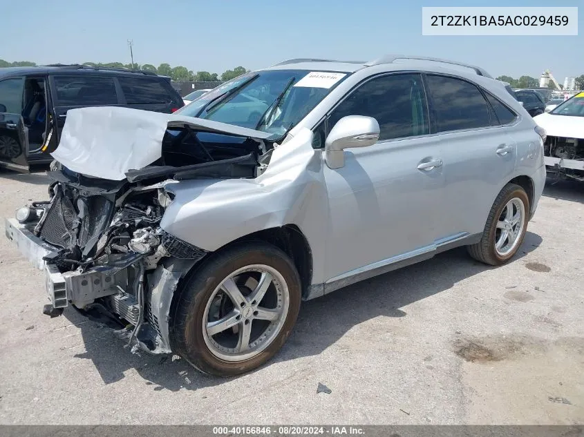 2010 Lexus Rx 350 VIN: 2T2ZK1BA5AC029459 Lot: 40156846