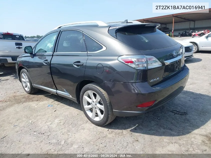 2T2ZK1BA7AC016941 2010 Lexus Rx 350