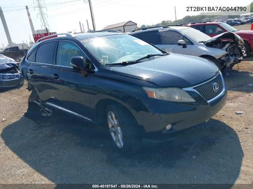 2010 Lexus Rx 350 VIN: 2T2BK1BA7AC044790 Lot: 40197547