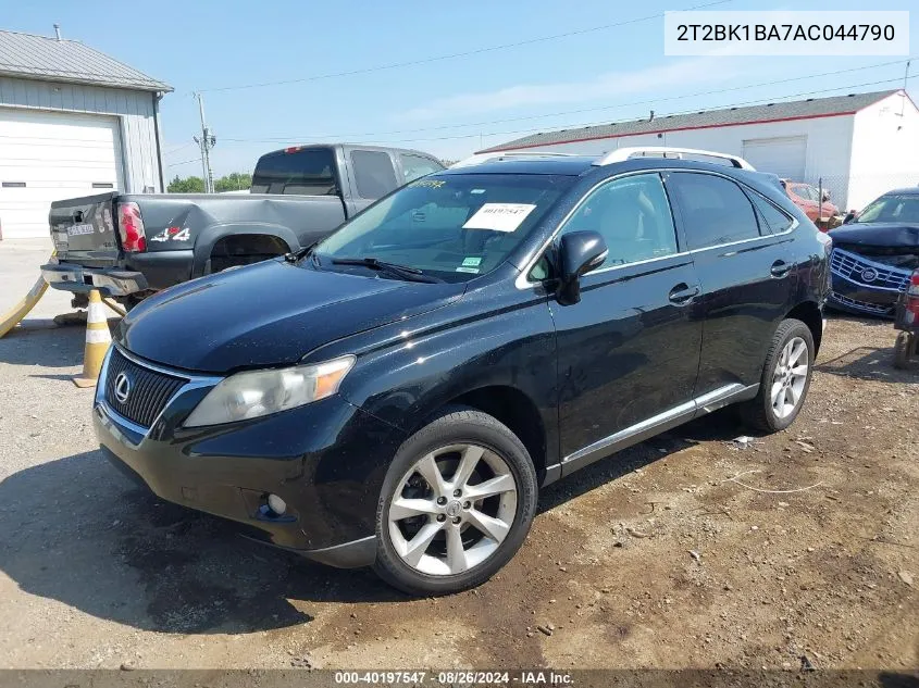 2010 Lexus Rx 350 VIN: 2T2BK1BA7AC044790 Lot: 40197547