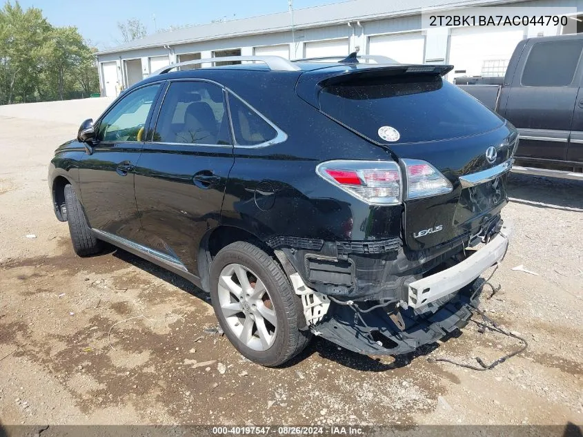 2010 Lexus Rx 350 VIN: 2T2BK1BA7AC044790 Lot: 40197547