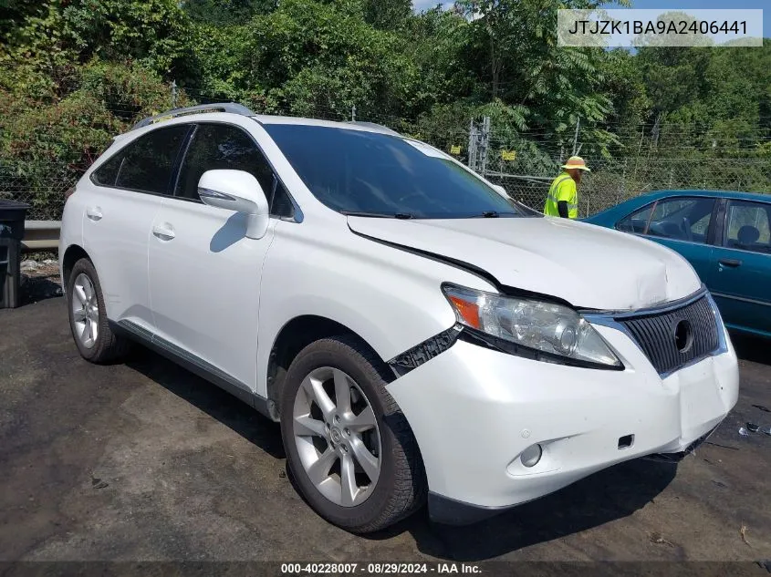 2010 Lexus Rx 350 VIN: JTJZK1BA9A2406441 Lot: 40228007